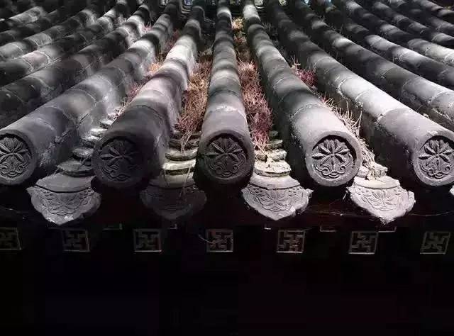 古代小青瓦花纹